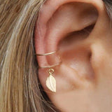 Ear Cuff 5pc Set Cartilage Hoop Gold Wire Fake Helix No Piercing Earcuff Upper Cartilage Fake Conch Earring Cuff Double Hoop Cuffs Clip on Hoop