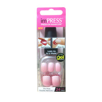 Kiss imPRESS 24 Press-On Gel Nails KISS & TELL Light Pink Gradient Ombre